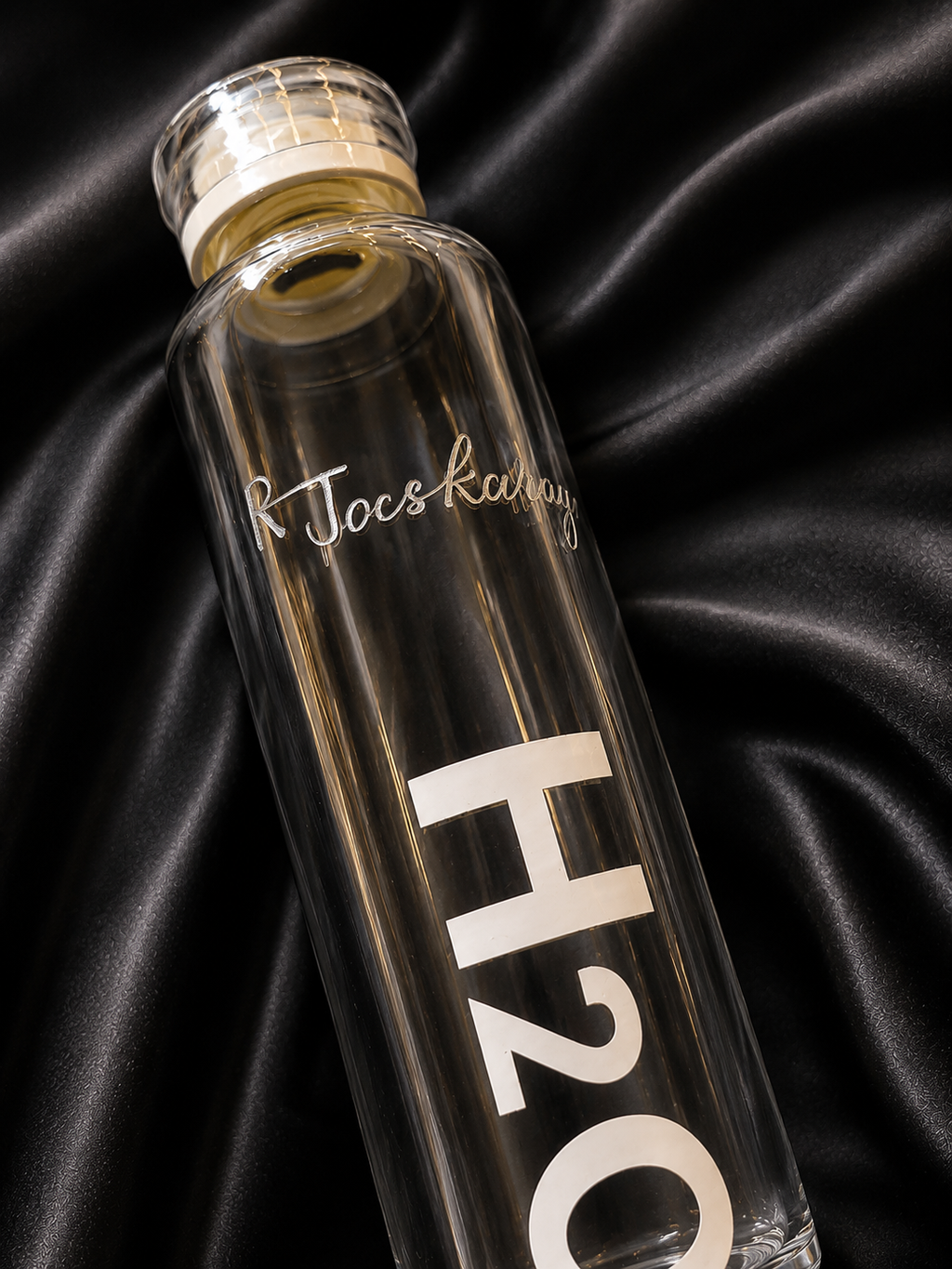 Engraved Glass Bottle