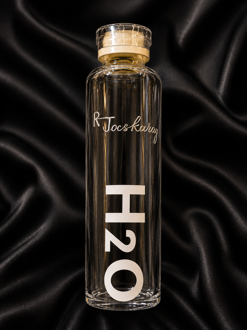 Engraved Glass Bottle